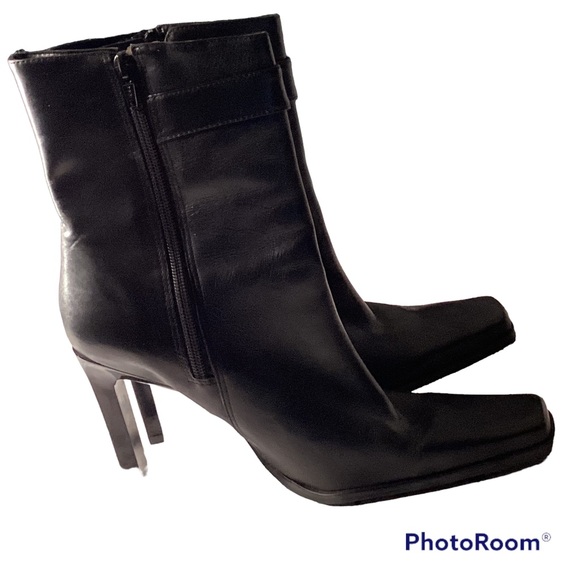 Bene Travoto Genuine Leather 3 Quarter Boot adjustable buckle Olive Green 9 - Picture 4 of 8